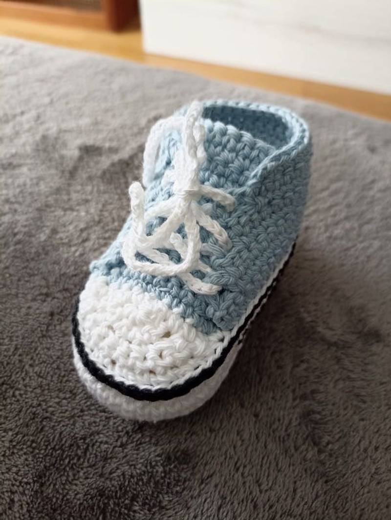 Zapatillas de punto artesana