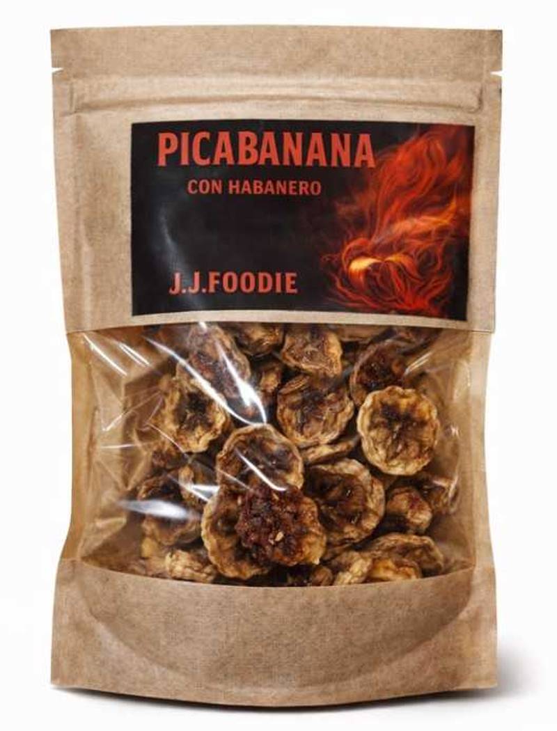 Picabanana con Habanero 40 g | Banana deshidratada picante gourmet – J.J.Foodie