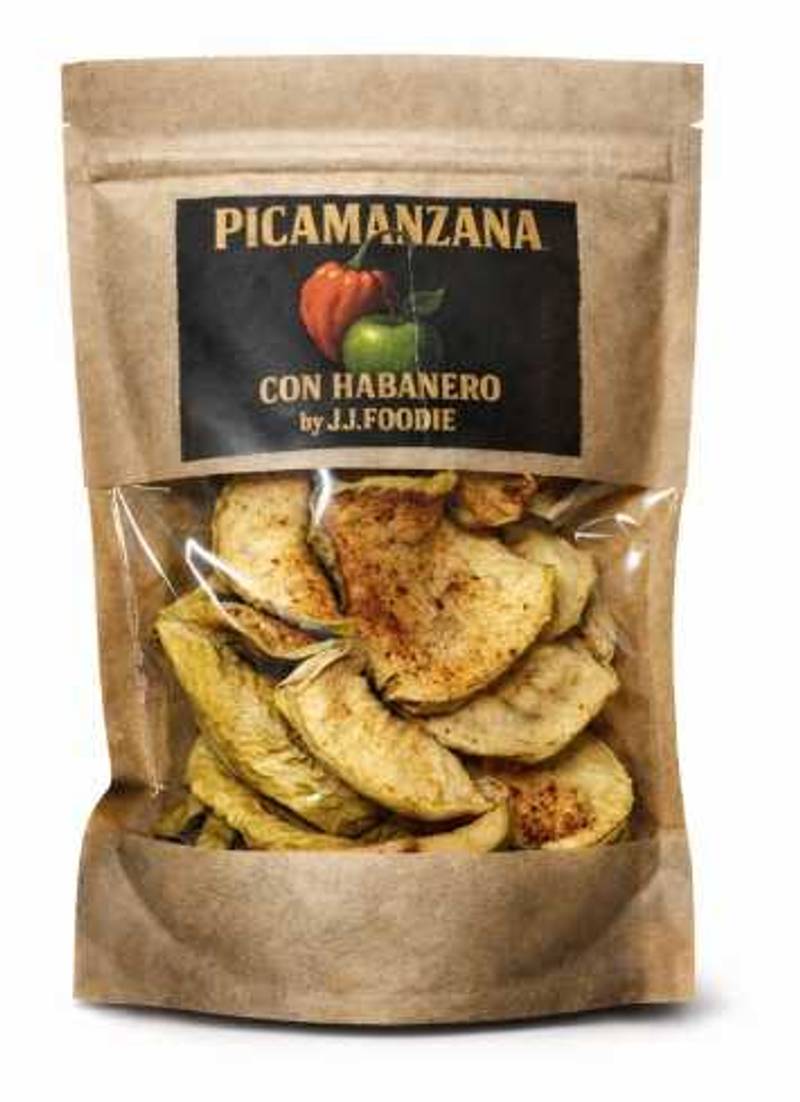 Picamanzana con Habanero 40 g | Manzana deshidratada picante gourmet – J.J.Foodie